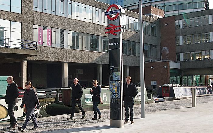 Interlith station totem at Paddington