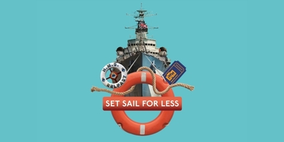 TfL logo with text set sail for less